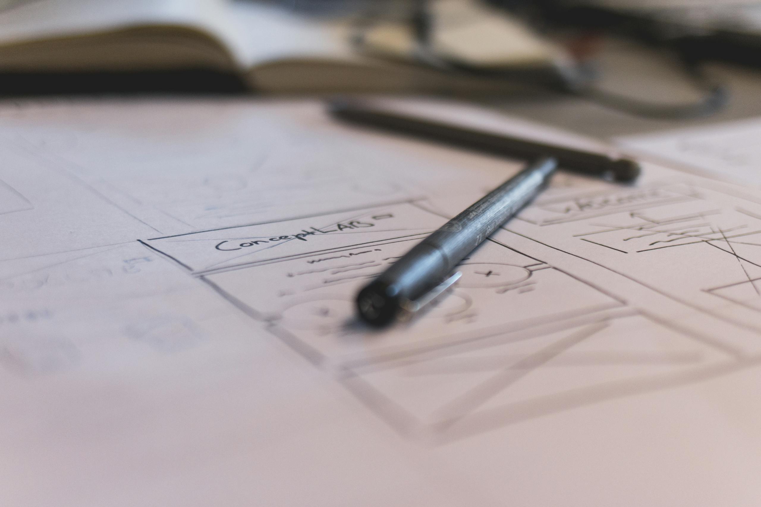 Journal or notebook scene, often used for reflection or planning