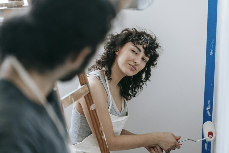 INFP couple engaging in creative collaborative project together