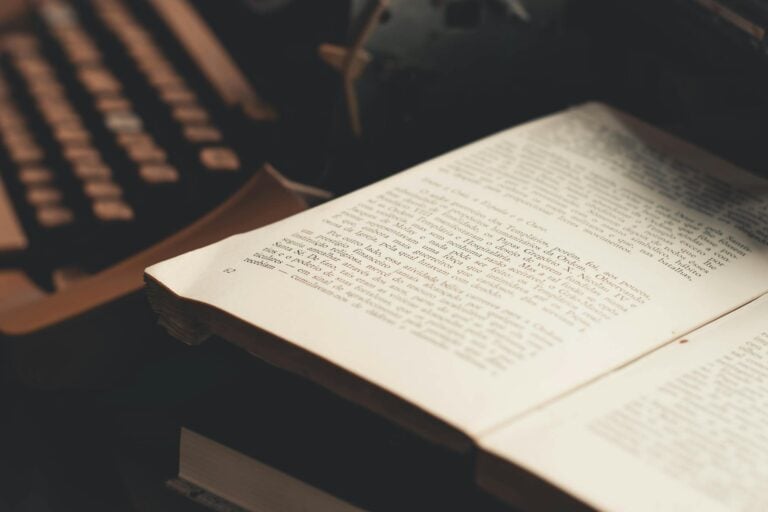 Open book displaying visible text and printed pages clearly